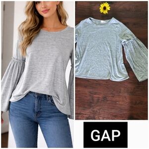 GAP GRAY WIDE SLEEVES TOP